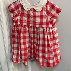 Jacadi red checked dress very classic 18 to 24 months